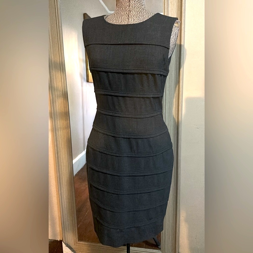 CALVIN KLEIN Charcoal Grey Sleeveless Dress